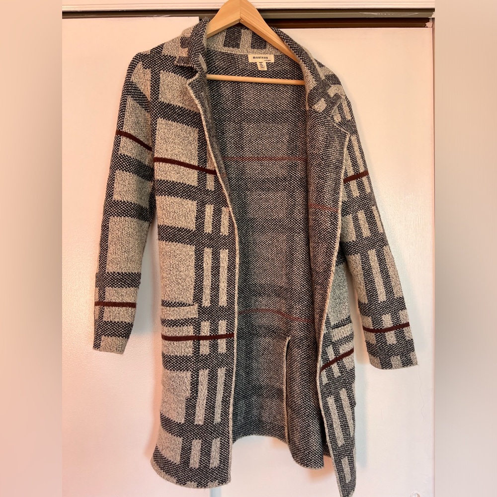 Cardigan Jacket printed with pockets
